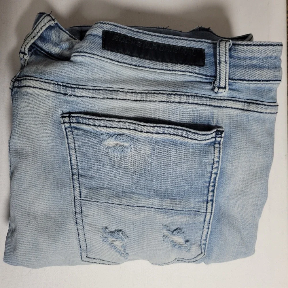 Rockstar Original Skinny Denim Jeans Mens 44 Distressed Y2k Grunge Streetwear‎ - Picture 10 of 10